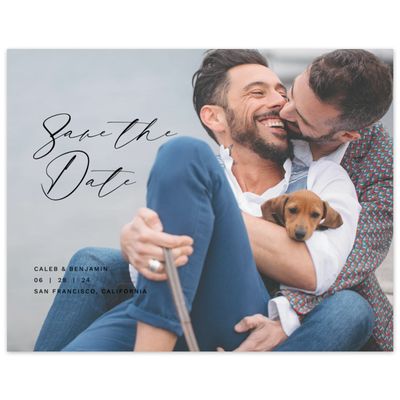 Black Wedding Digital Save the Date - Halbert Photo