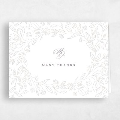 White Wedding Thank You - Eze Landscape