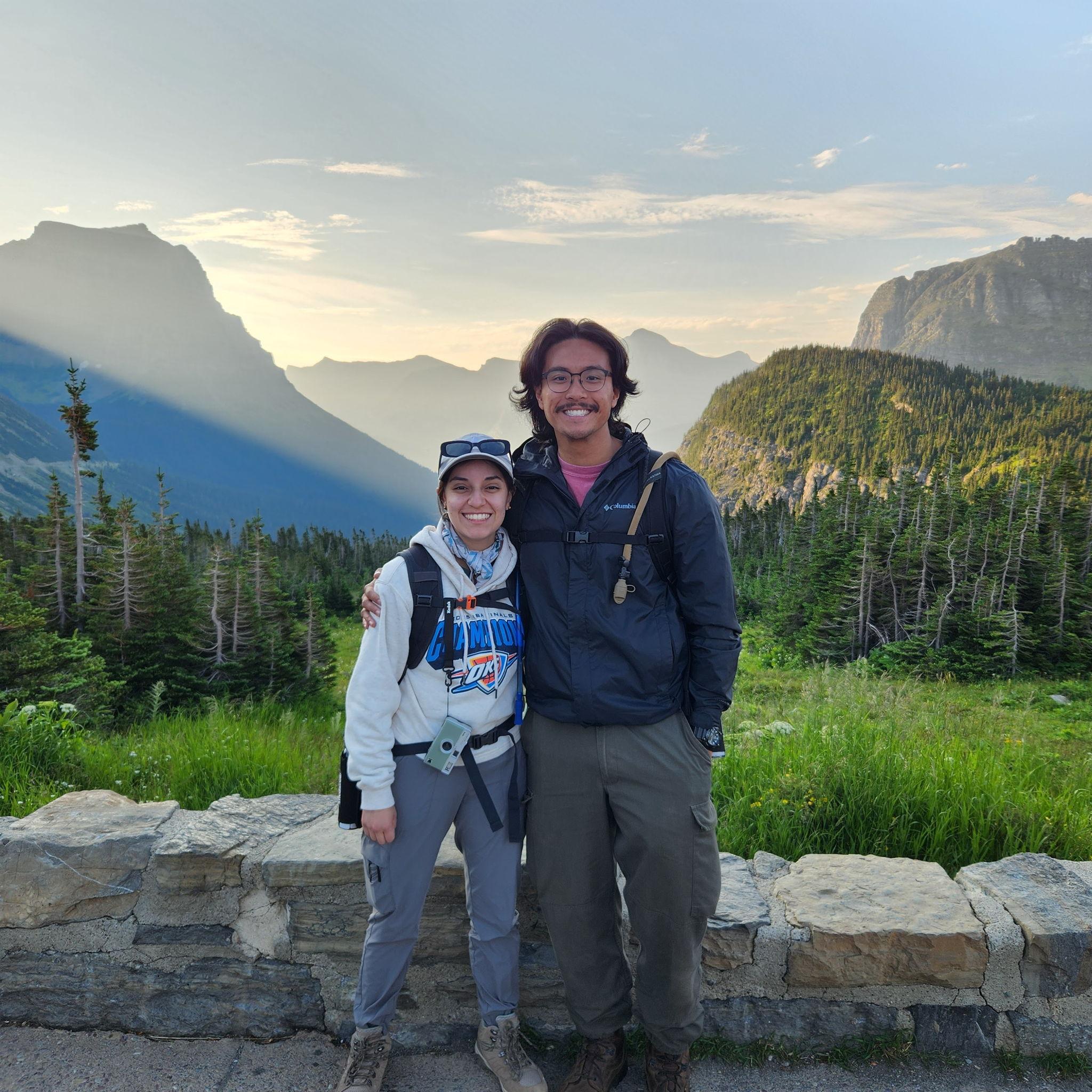 On the Logan Pass in Glacier National Park in Montana.