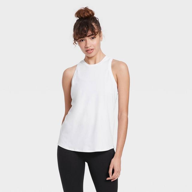 Women's Essential Racerback Tank Top - All in Motion™ White S