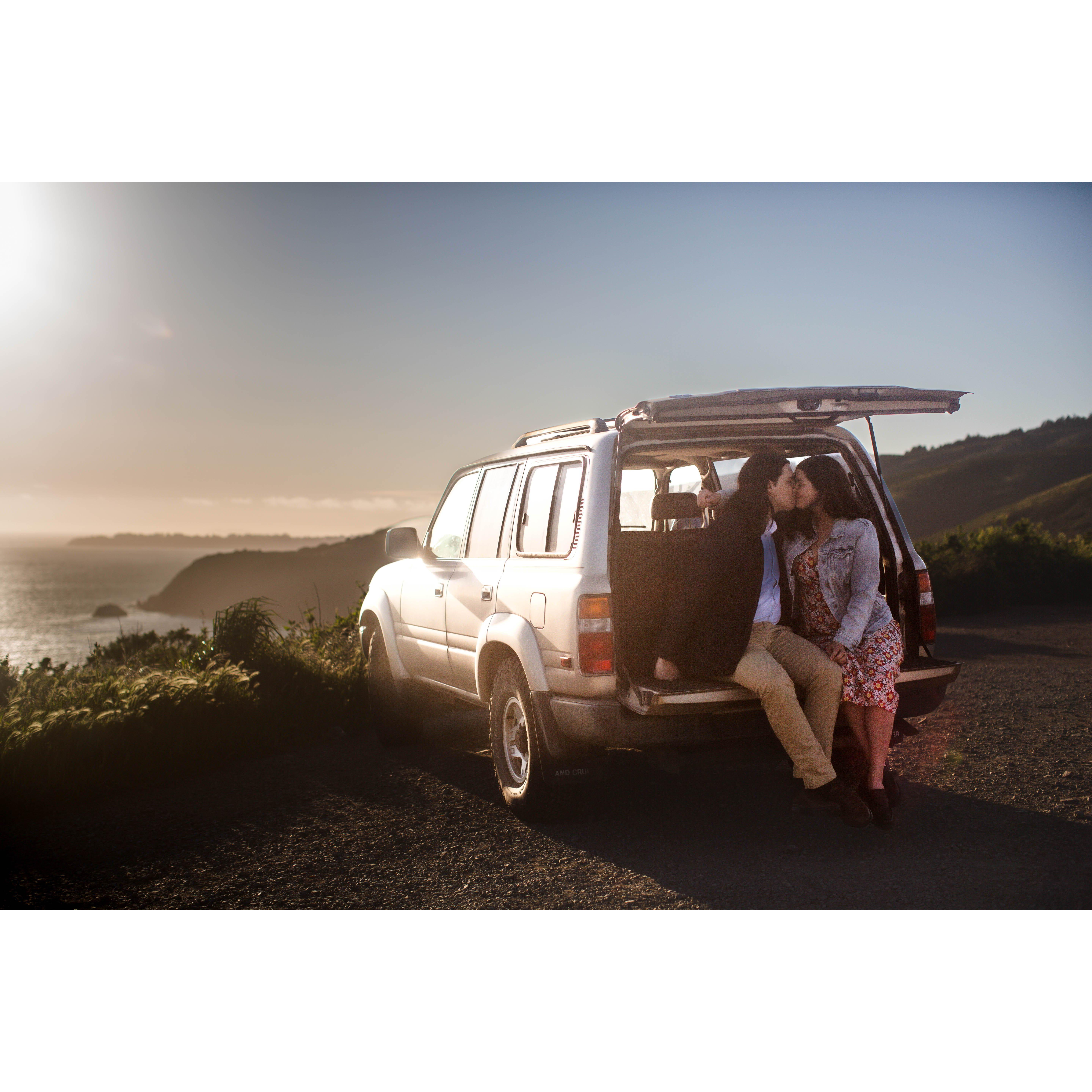 Kendall's 1992 Land Cruiser, inherited from his grandmother, contains so many beautiful memories for us. We were happy to include it in the engagement shoot!