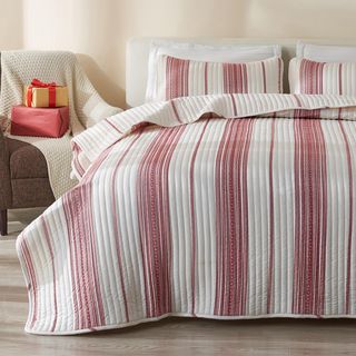 Wesley 3-Piece Stripe Quilt Set