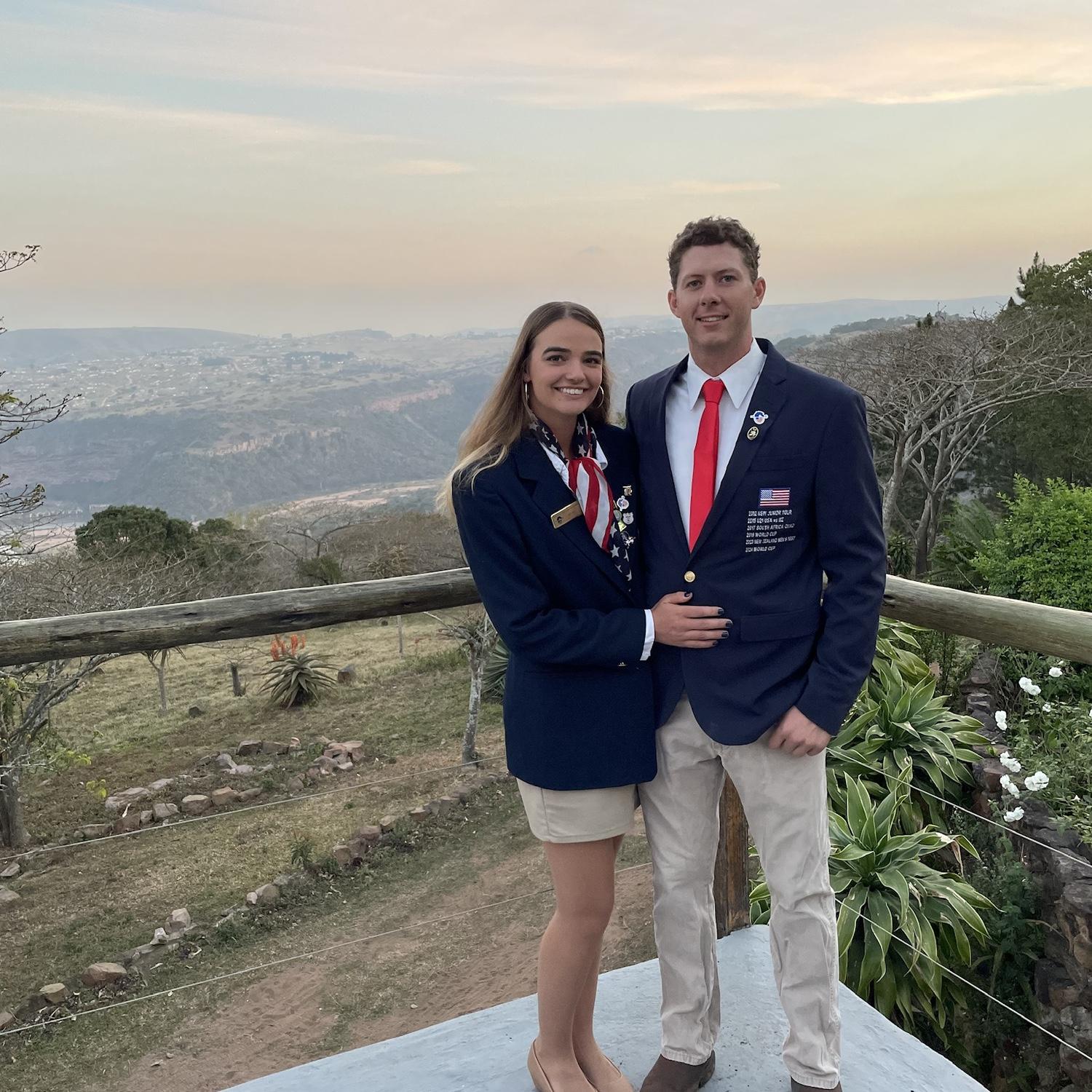 Overlooking the beautiful South African sunset