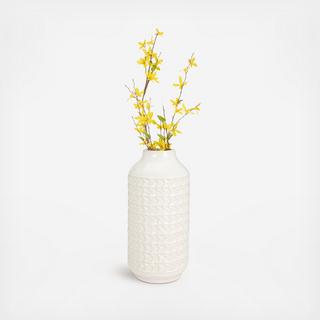 Neutral Textured Aztec Vase