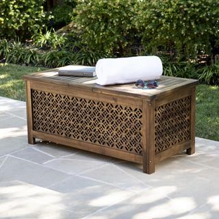 Epwell Acacia Indoor/Outdoor Storage Box