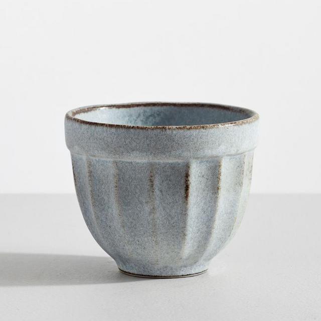 Mendocino Stoneware Ice Cream Bowls, Set of 4 - Mineral Blue