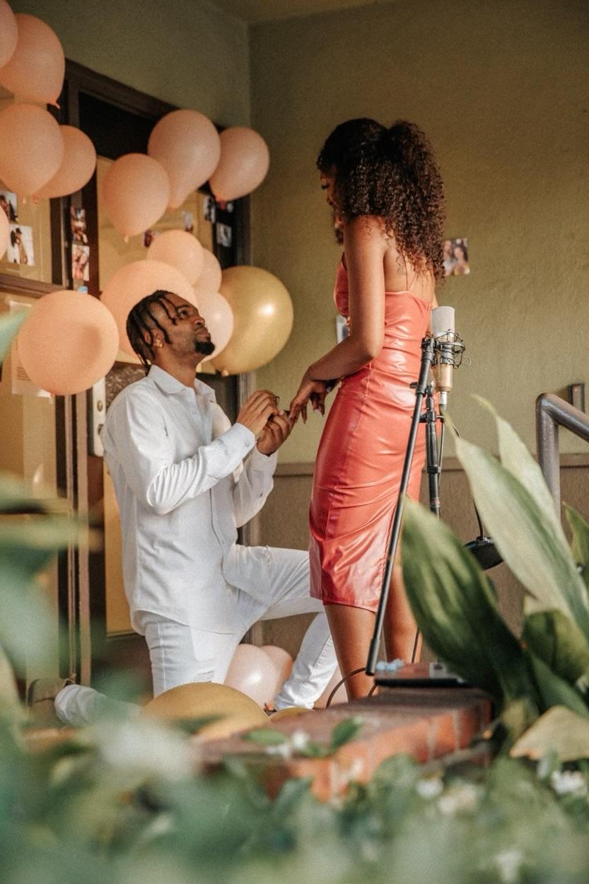 Lami asks Nia to marry her front of the same USC building that he asked her out on their first date