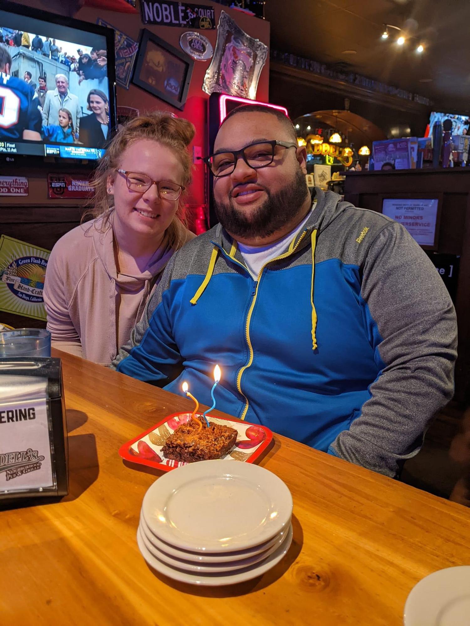 Celebration dinner with family