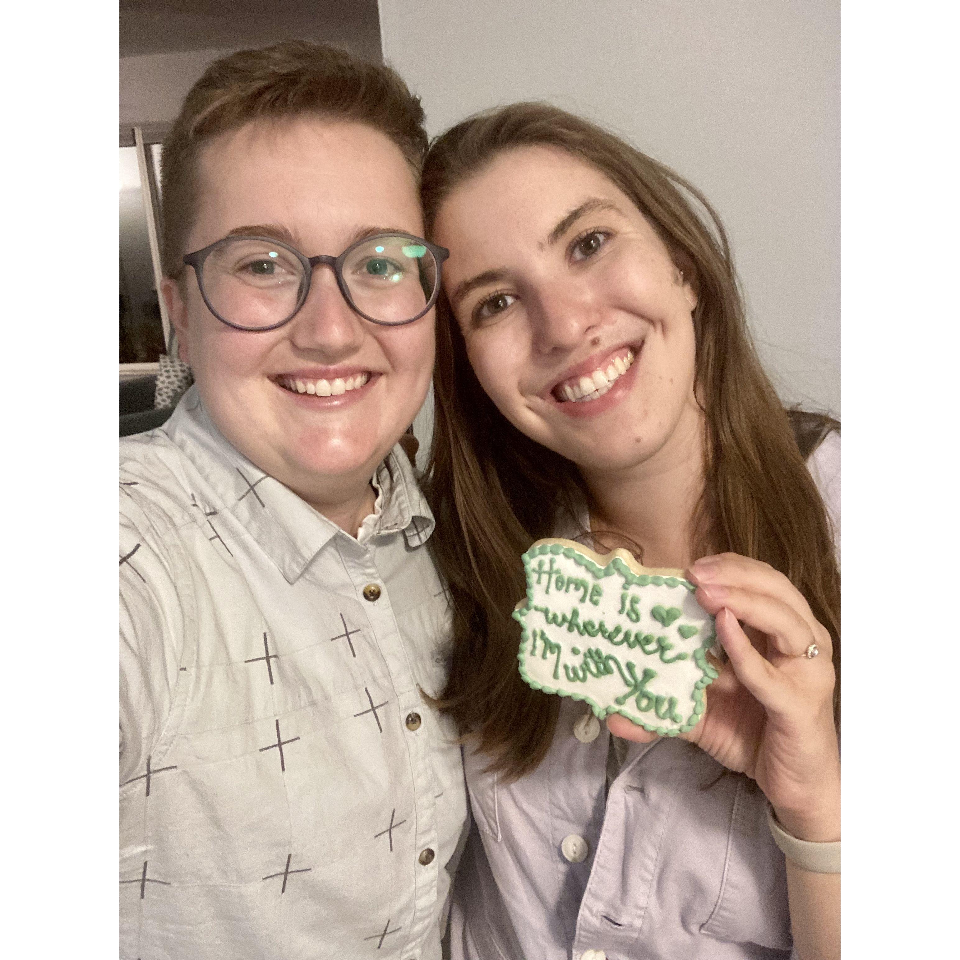 Happy Homeowners at our housewarming