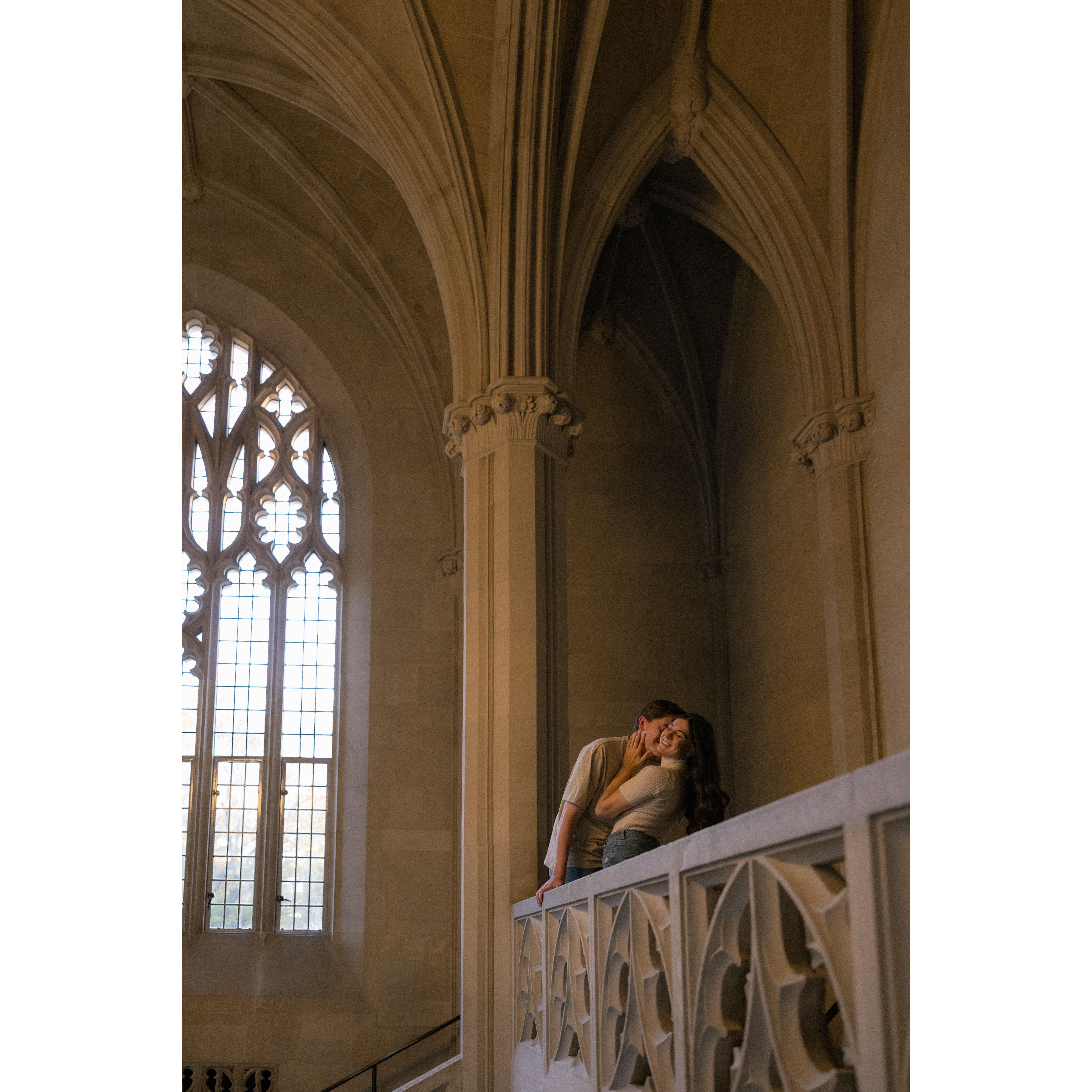 the beautiful Duke library