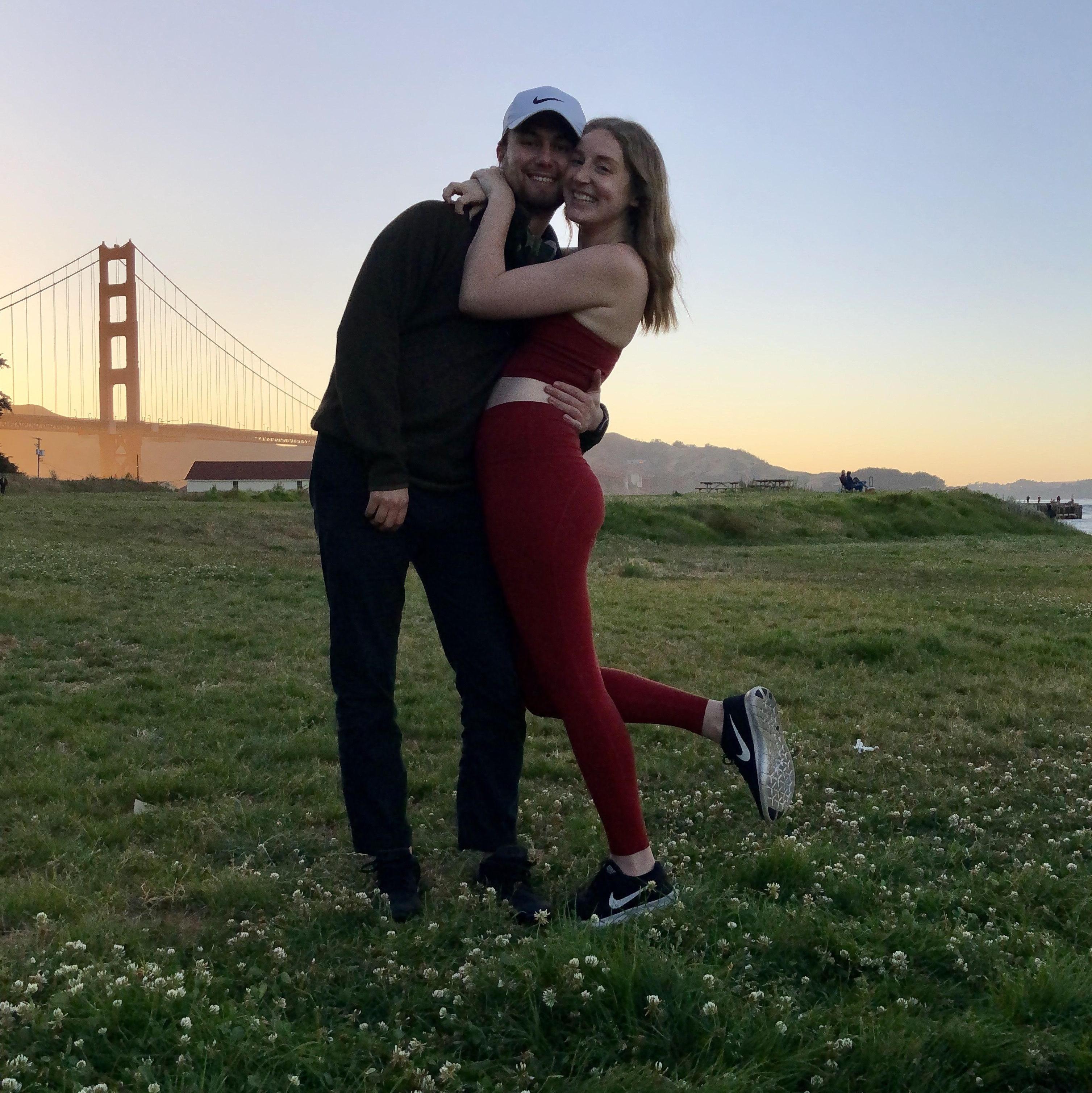 One of our many pictures with the Golden Gate