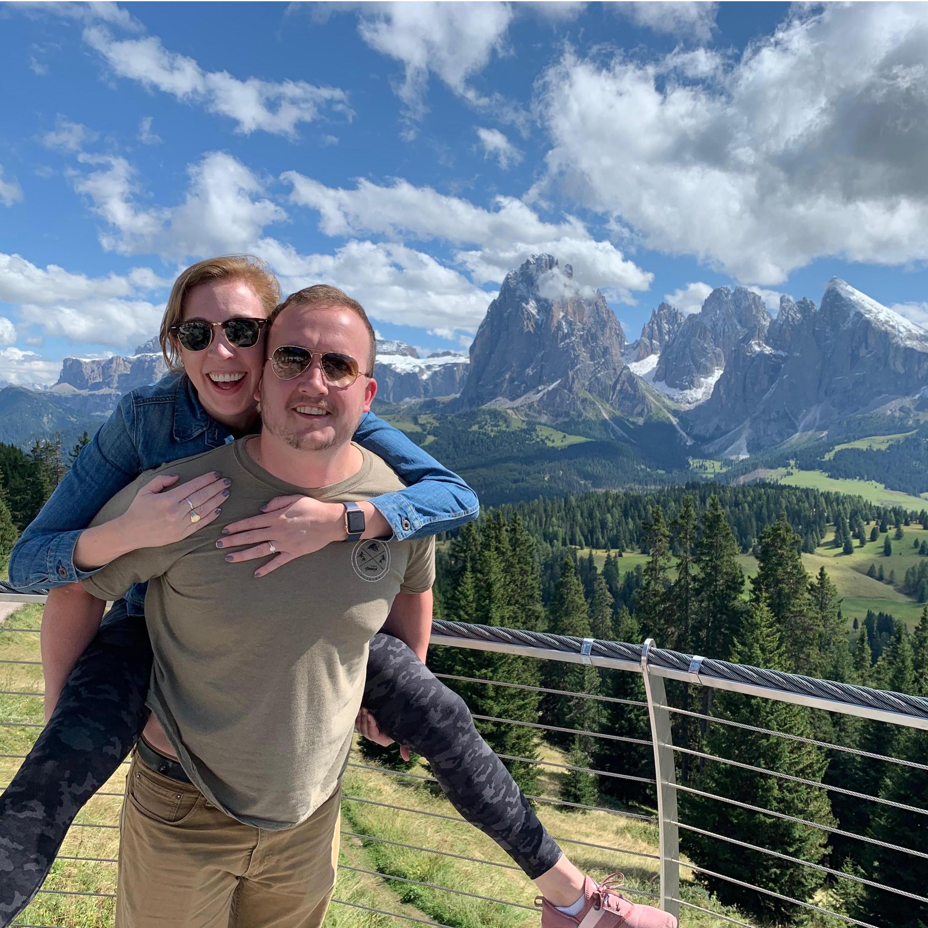 Top of Mont Sëuc in Ortisei, Italy