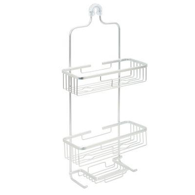 Squared Away™ NeverRust® Aluminum Over-The-Shower Caddy in Satin Chrome