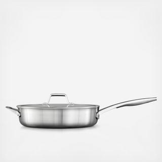 Premier Stainless Steel Saute Pan with Cover, 5 QT