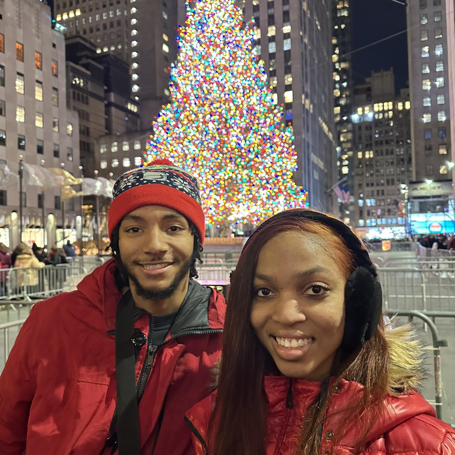 Rockefeller tree during NYC Christmas!