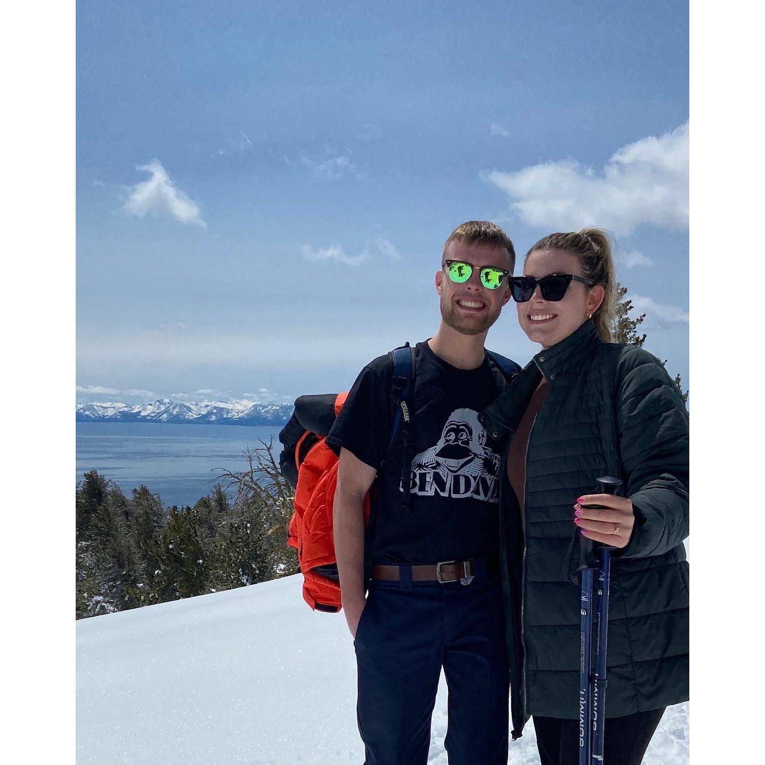 Snowshoeing in Mt. Rose - April 2022