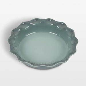 Le Creuset Stoneware Pie Dish, 9", Sea Salt