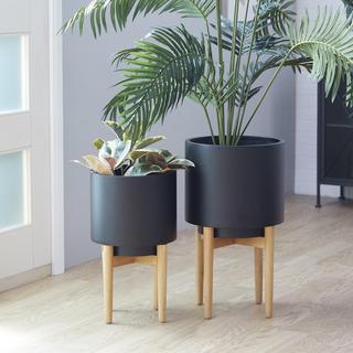 2-Piece Round Planter Set