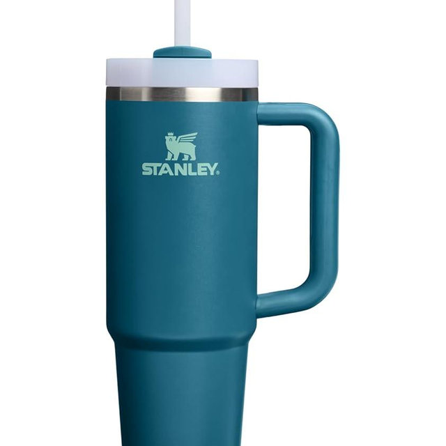 STANLEY Quencher H2.0 Tumbler with Handle and Straw 30 oz | Flowstate 3-Position Lid | Cup Holder Compatible for Travel | Insulated Stainless Steel Cup | BPA-Free | Coastal Teal