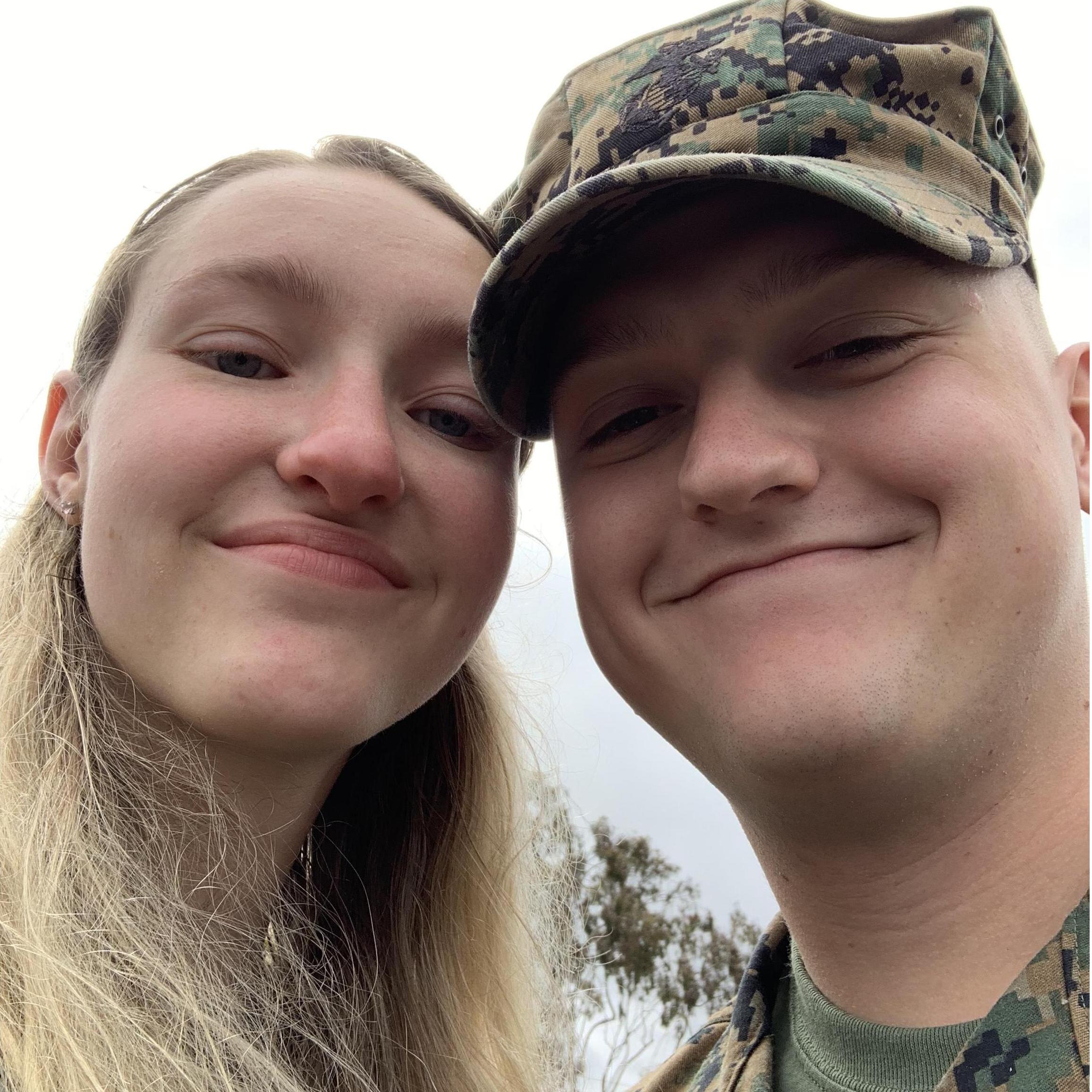 The goodbye before the first deployment was a tough one but the time apart always made the love stronger.