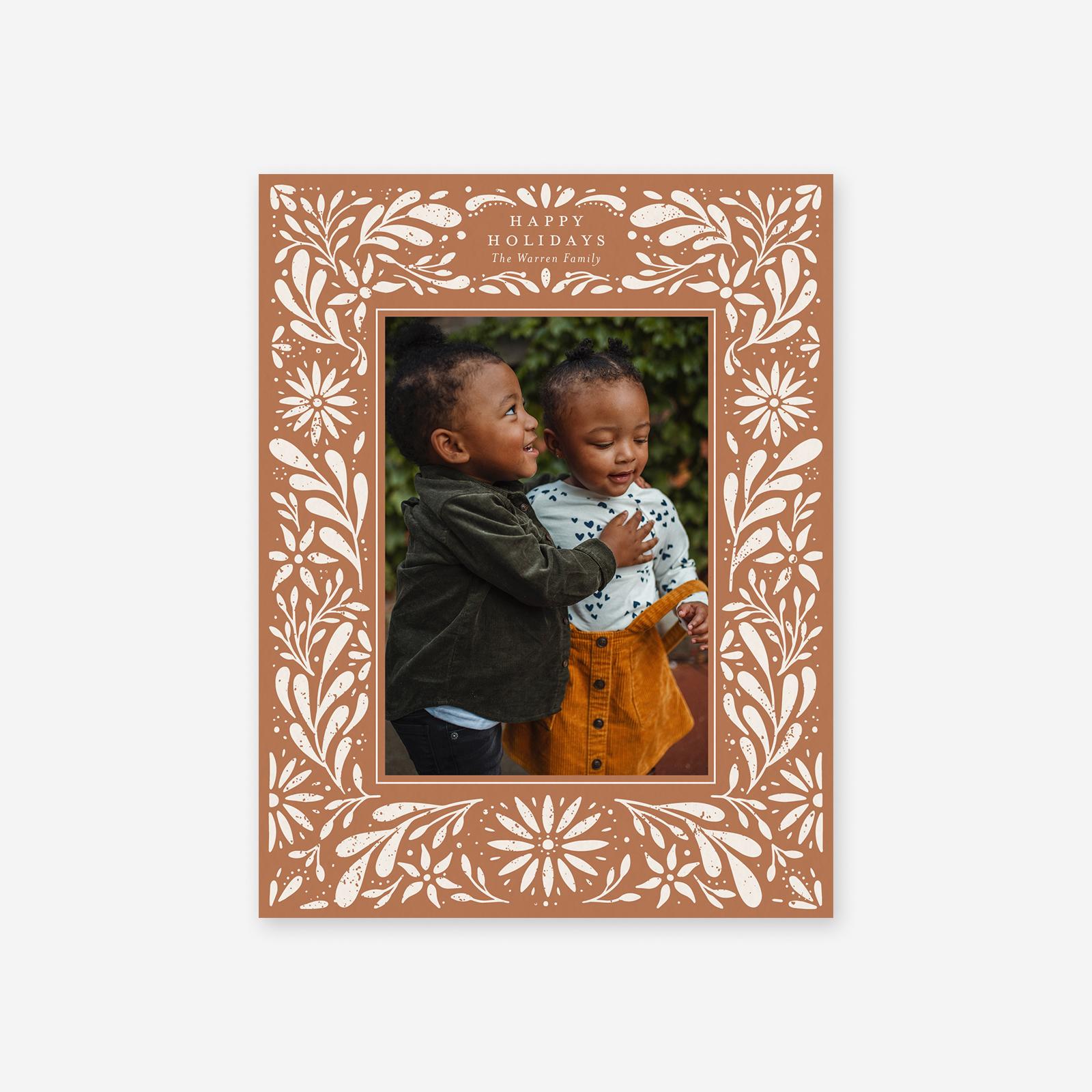 Zola Holiday Cards Garland Portrait