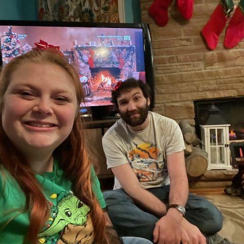 Our first Christmas at Katie's parents' house.