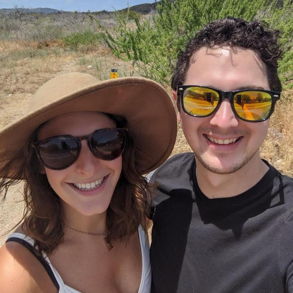 Hiked the PCT and took our first photo together - right after a fantastic pandemic-fueled Julian getaway