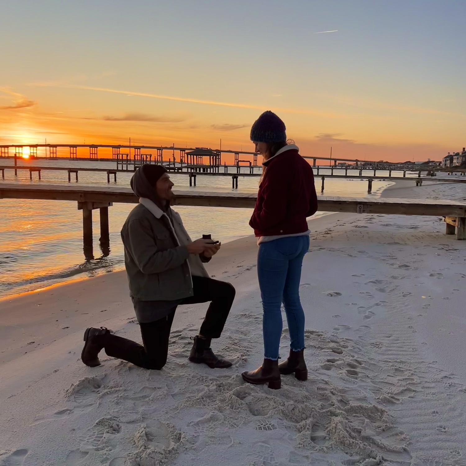 The proposal! The day before we had Naomi’s 30th birthday party planned. We surprised everyone all at once at the party! January 5, 2024