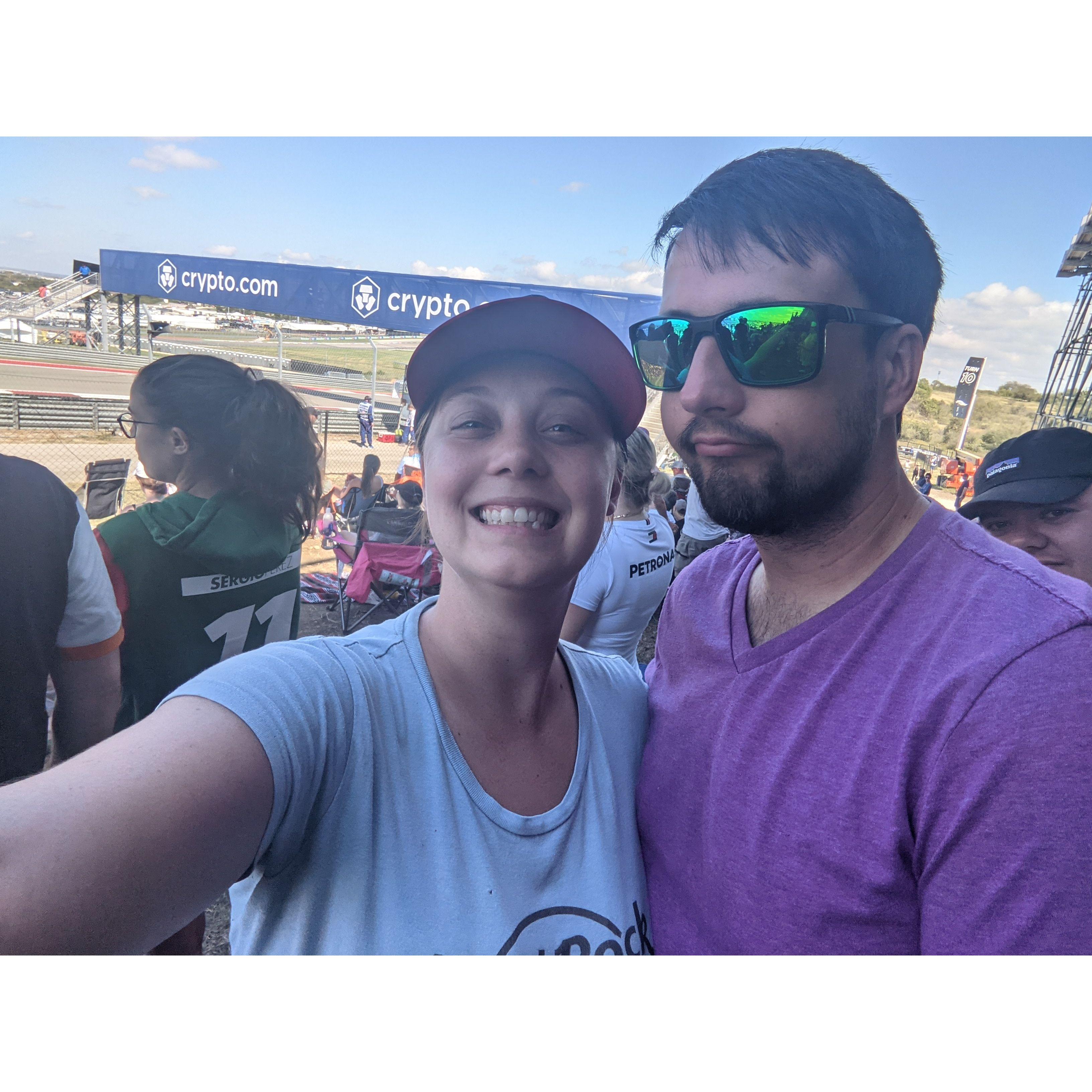 Our First in person F1 Race