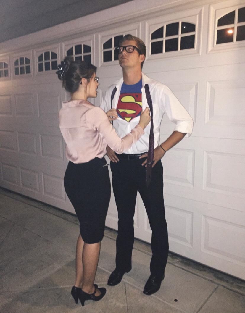 First hallowen together, Super Man and Louis Lane