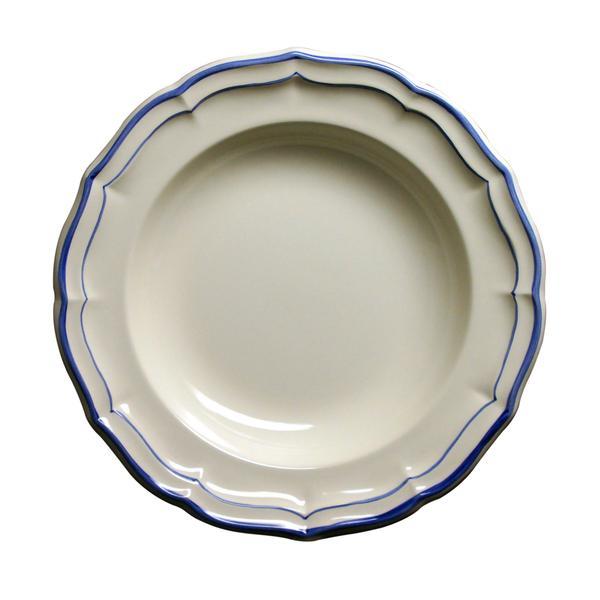 Gien Filet Bleu S/4 Soup Plates