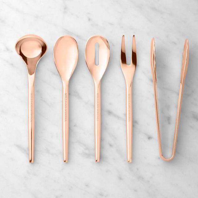 Williams Sonoma Extension Mini Serving Utensils, Set of 5, Copper