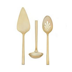 Vera Wang Polished Gold 3-Piece Serving Set