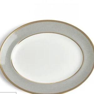 Wedgewood - Renaissance Grey Oval Platter 14in