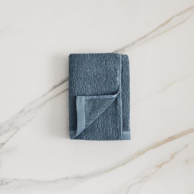 Organic Textured Towel, Ocean, Hand Towel