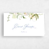 Blue Wedding Place Card - Erica