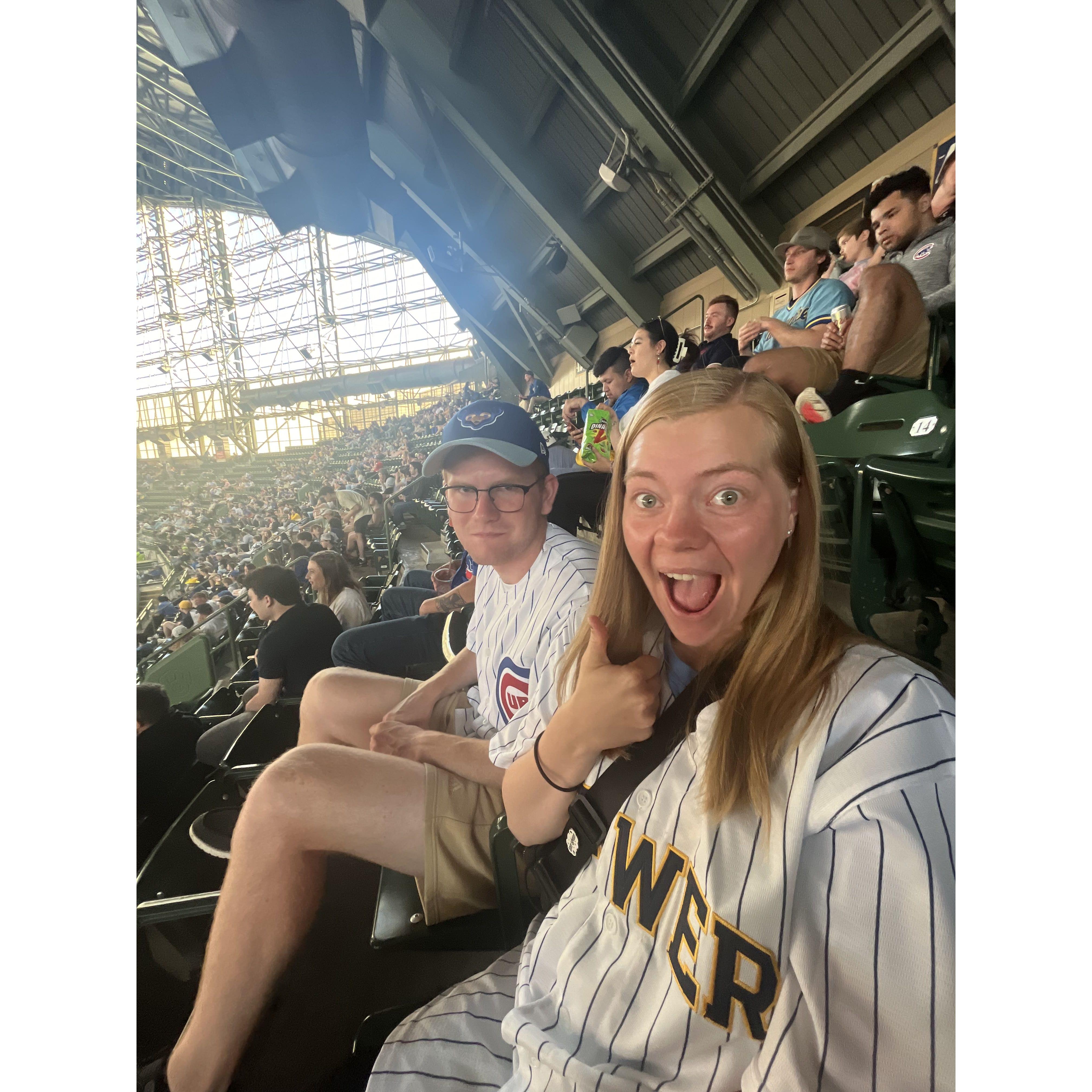 One of us is always a little crabby when it's Brewers vs. Cubs...