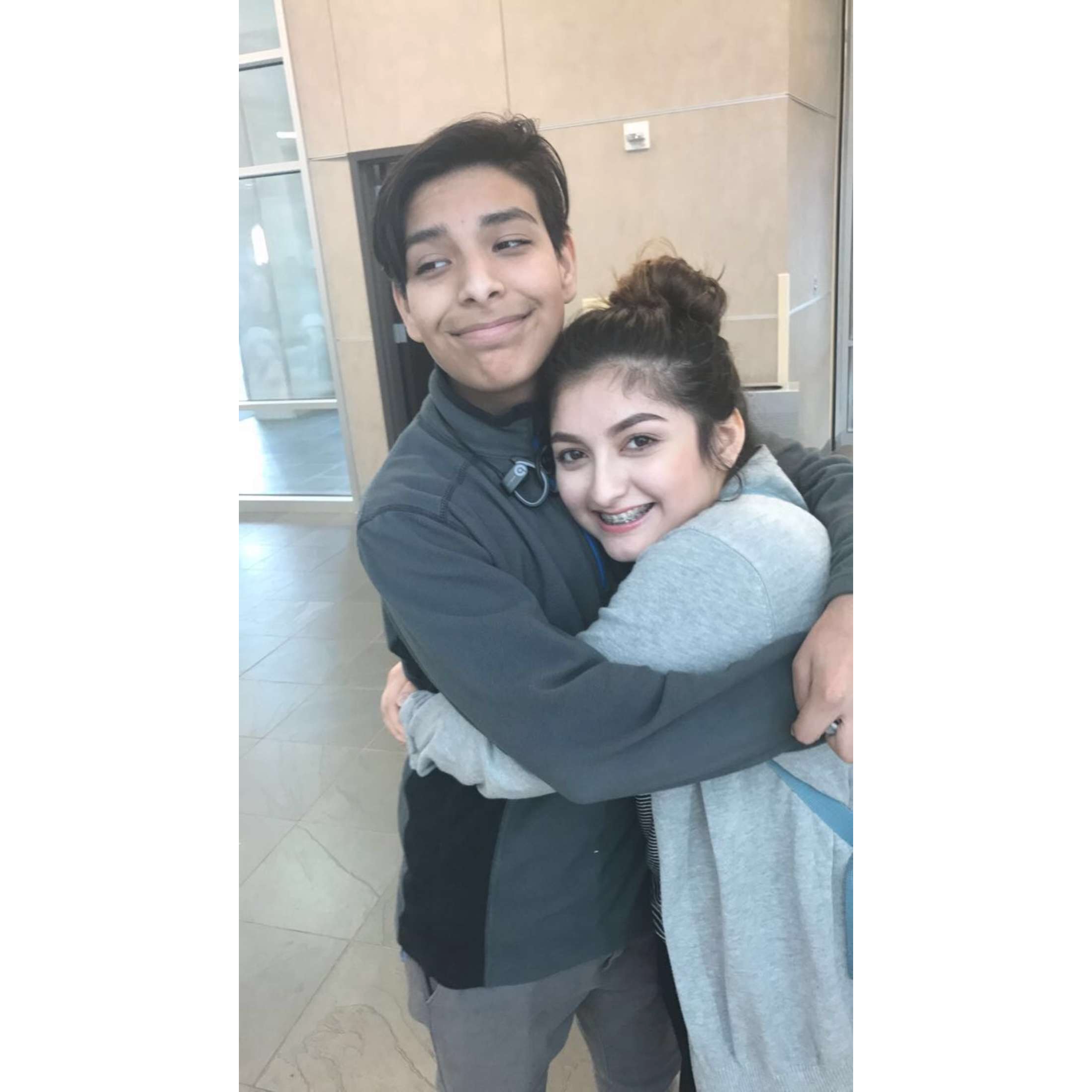 Our first picture together in high school