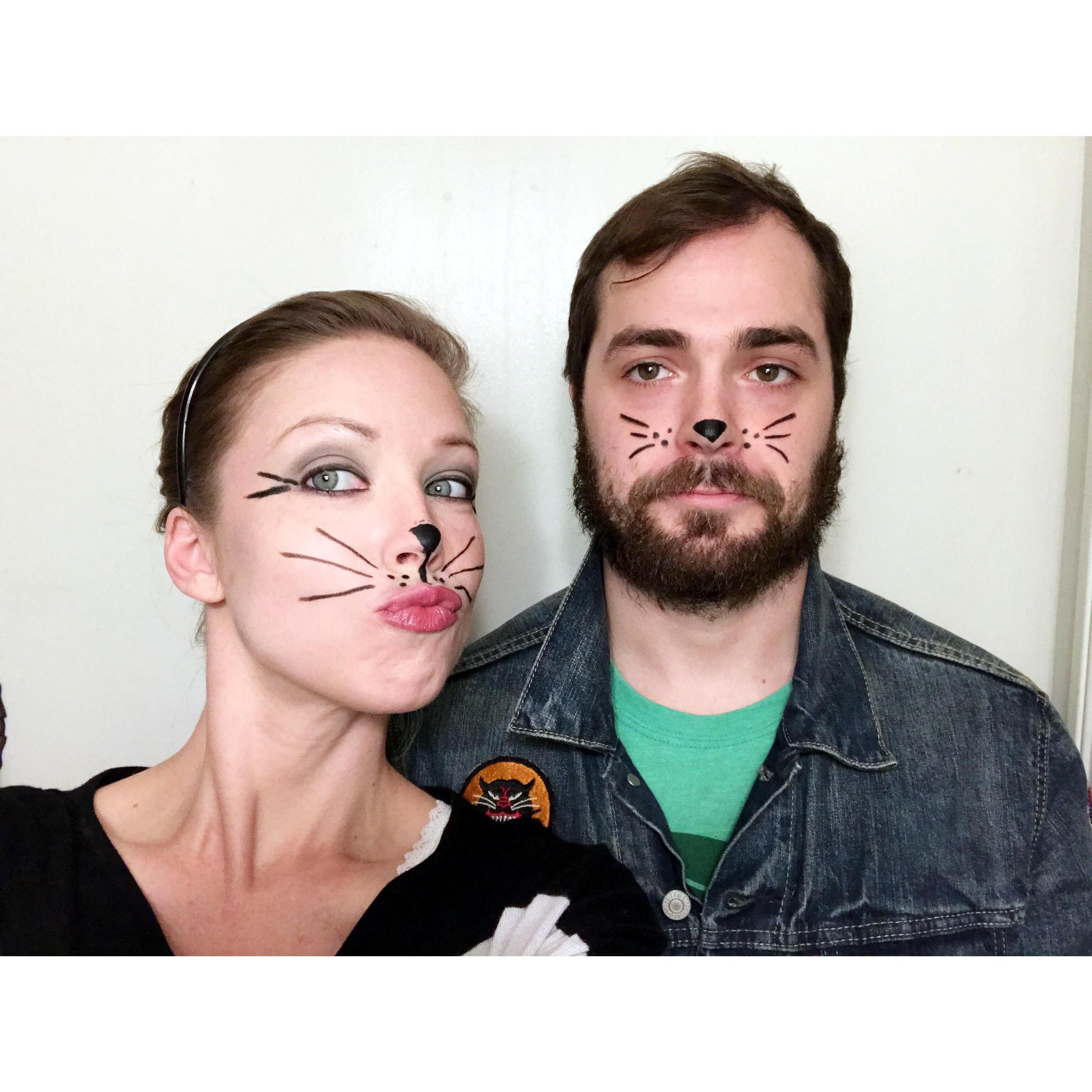 Such a perfect reflection of our personalities as people and as cats. ;)