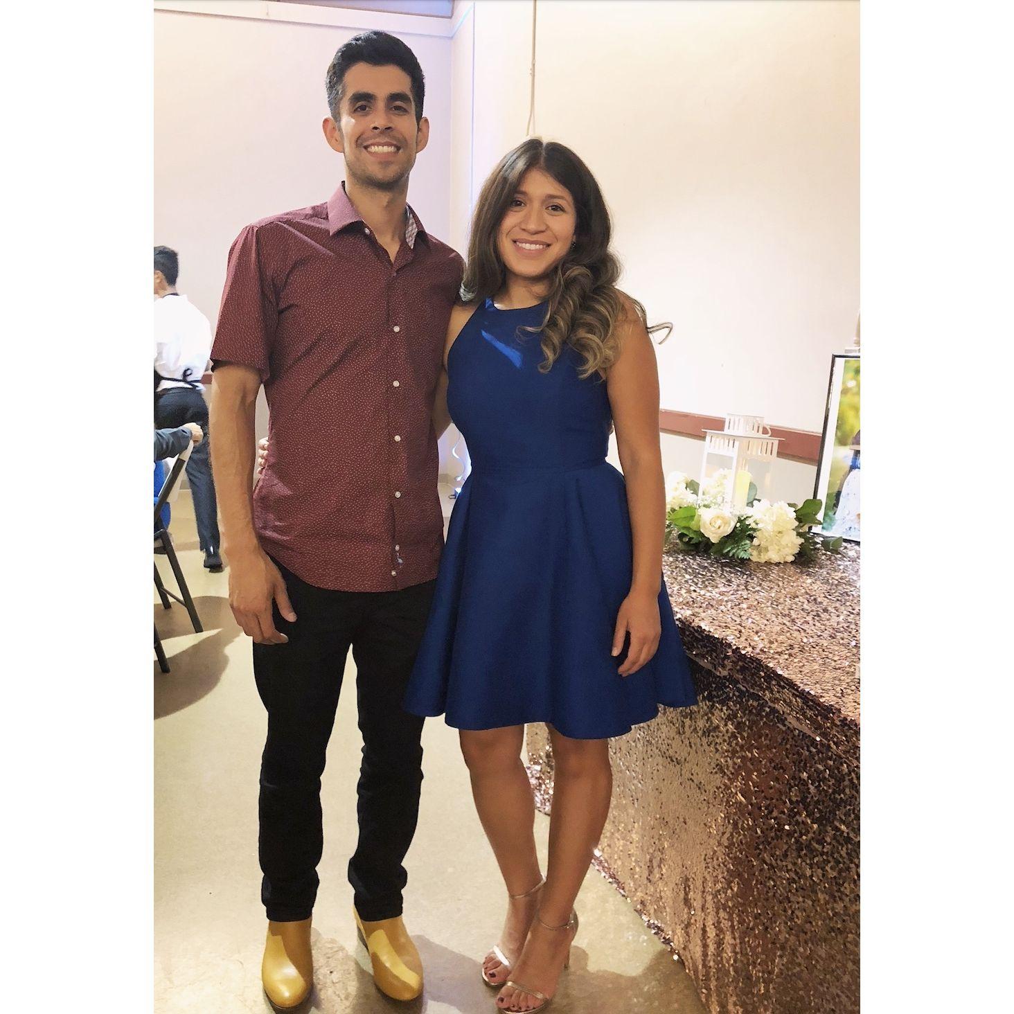 Just a good picture of us at a family wedding! LOL!