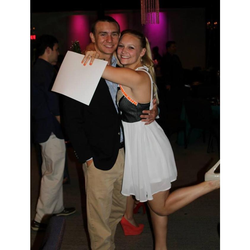 Jacy and Bobby at her junior year dance banquet.