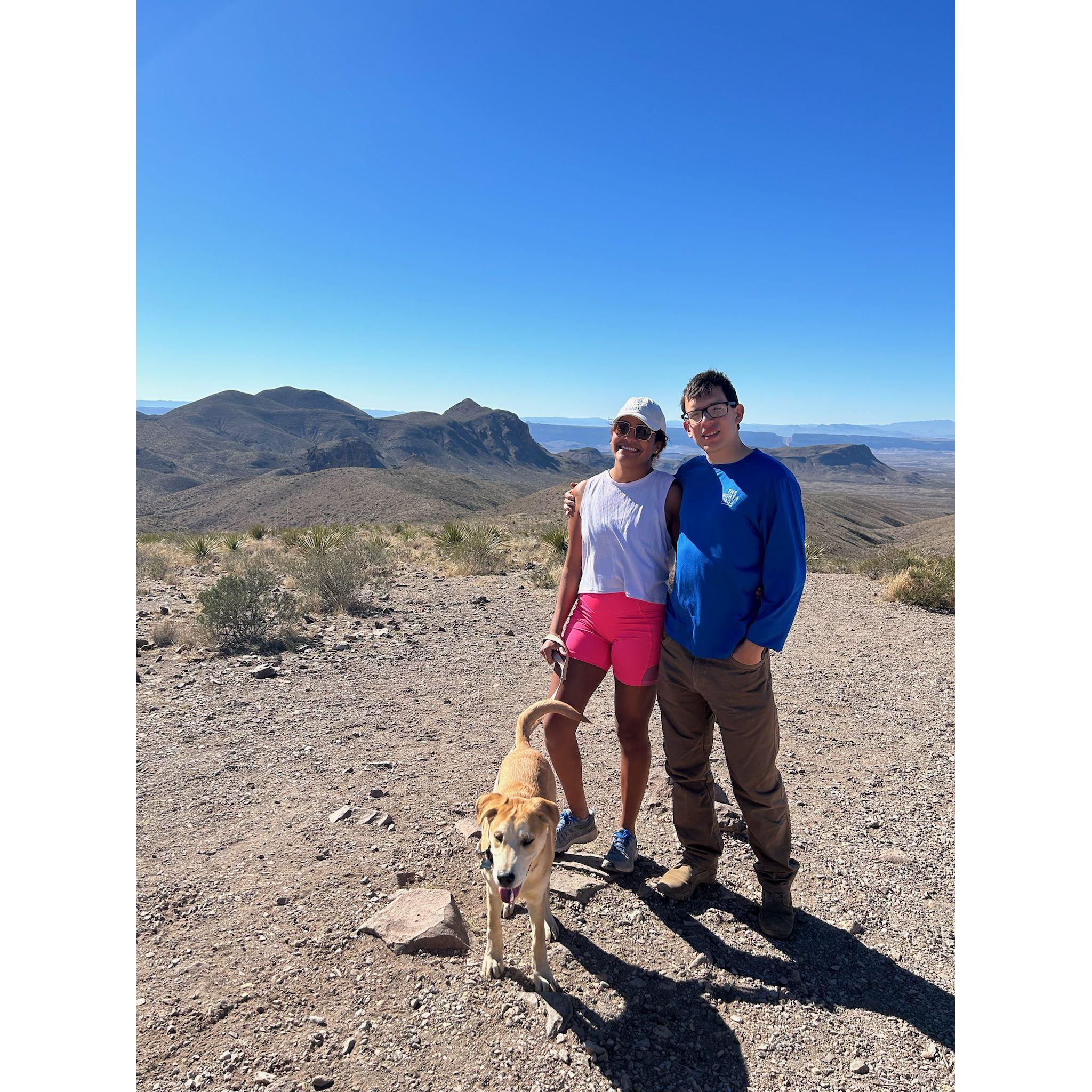 We took Snickers to Big Bend NP!