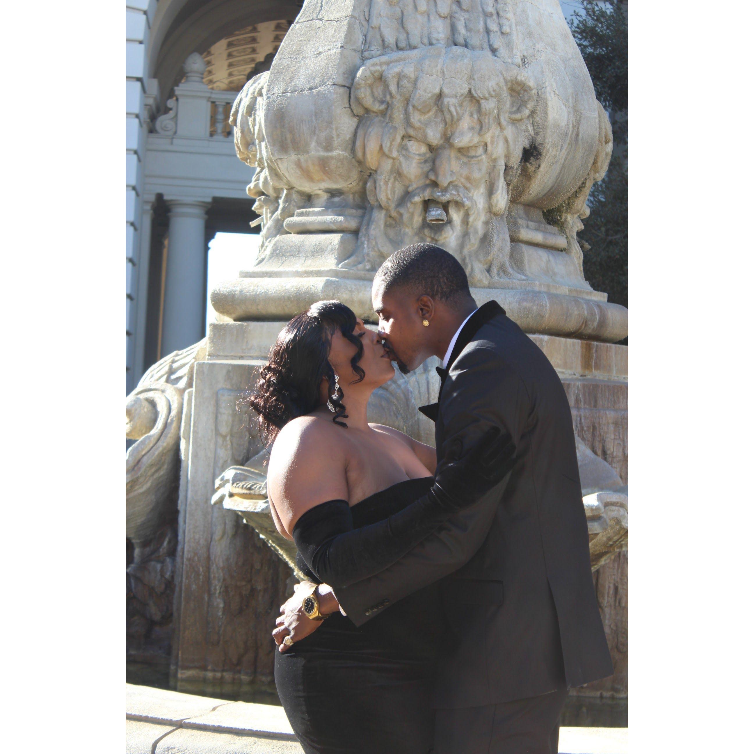 "Sealed with a kiss, celebrated with love."
