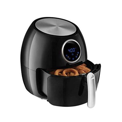 Emeril Lagasse 5.3 QT XL Digital Hot Air Fryer w/Rack, Skewers, Recipe Cards | (5.3 qt.) Oil Less Electric Food Cooker | 7 Pre-Programmed Cook Settings | Removable Basket