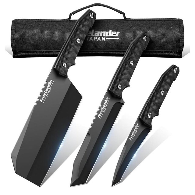 3 Piece Camping Cooking Knives