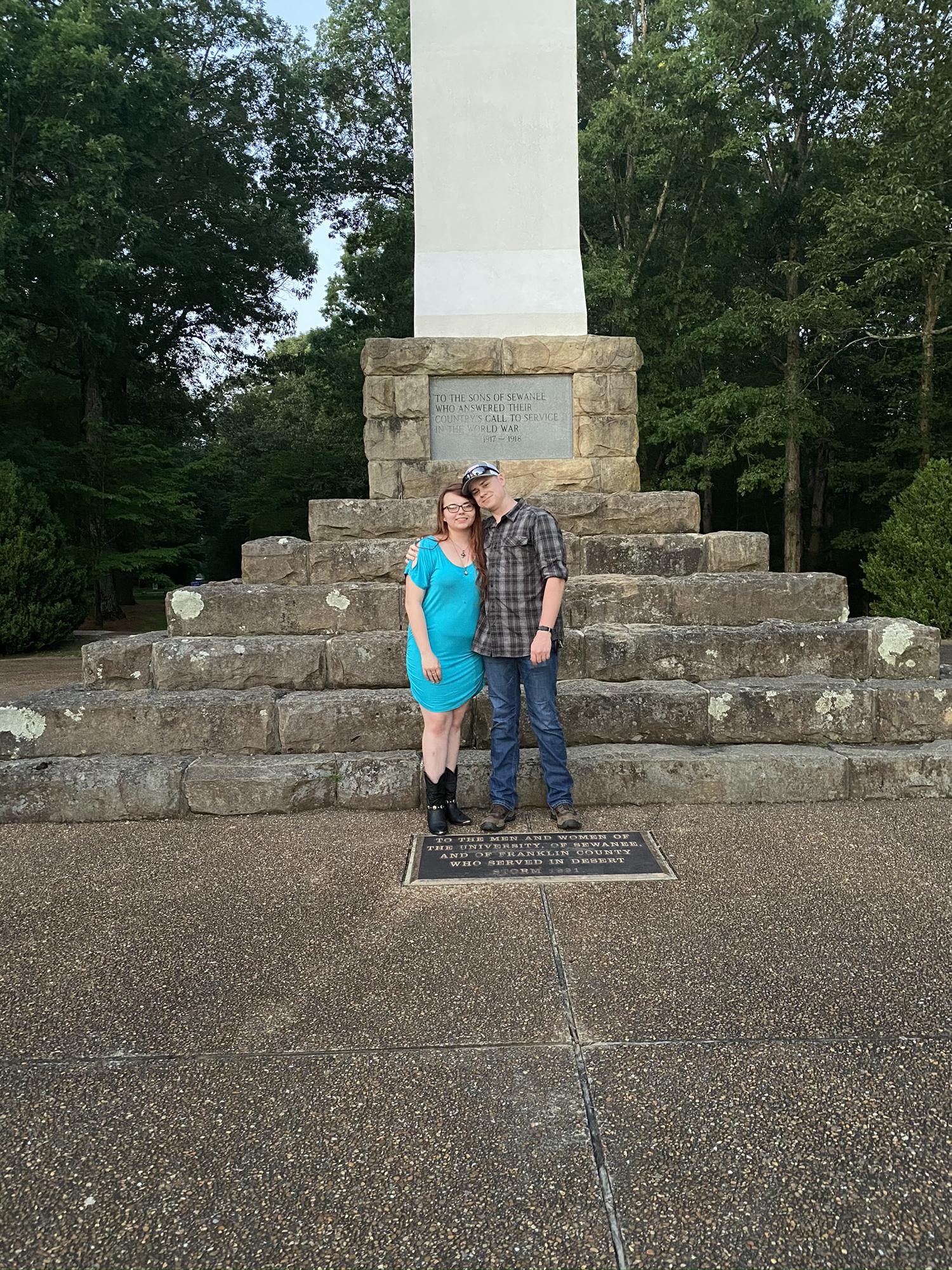 At the cross in Sewanee, 2020.