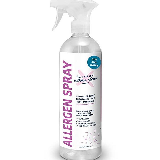 Allergy Asthma Clean Allergen Spray Mineral concentrate in a bottle. -JUST ADD WATER- 33.8oz (1 Bottle)