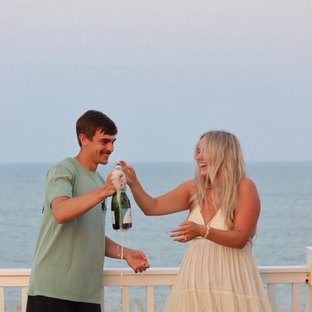 right before Dylan sprays champagne right in my eyes...