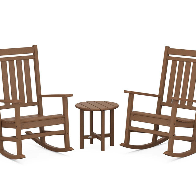 Estate 3-Piece Rocking Chair Set - Color: Teak