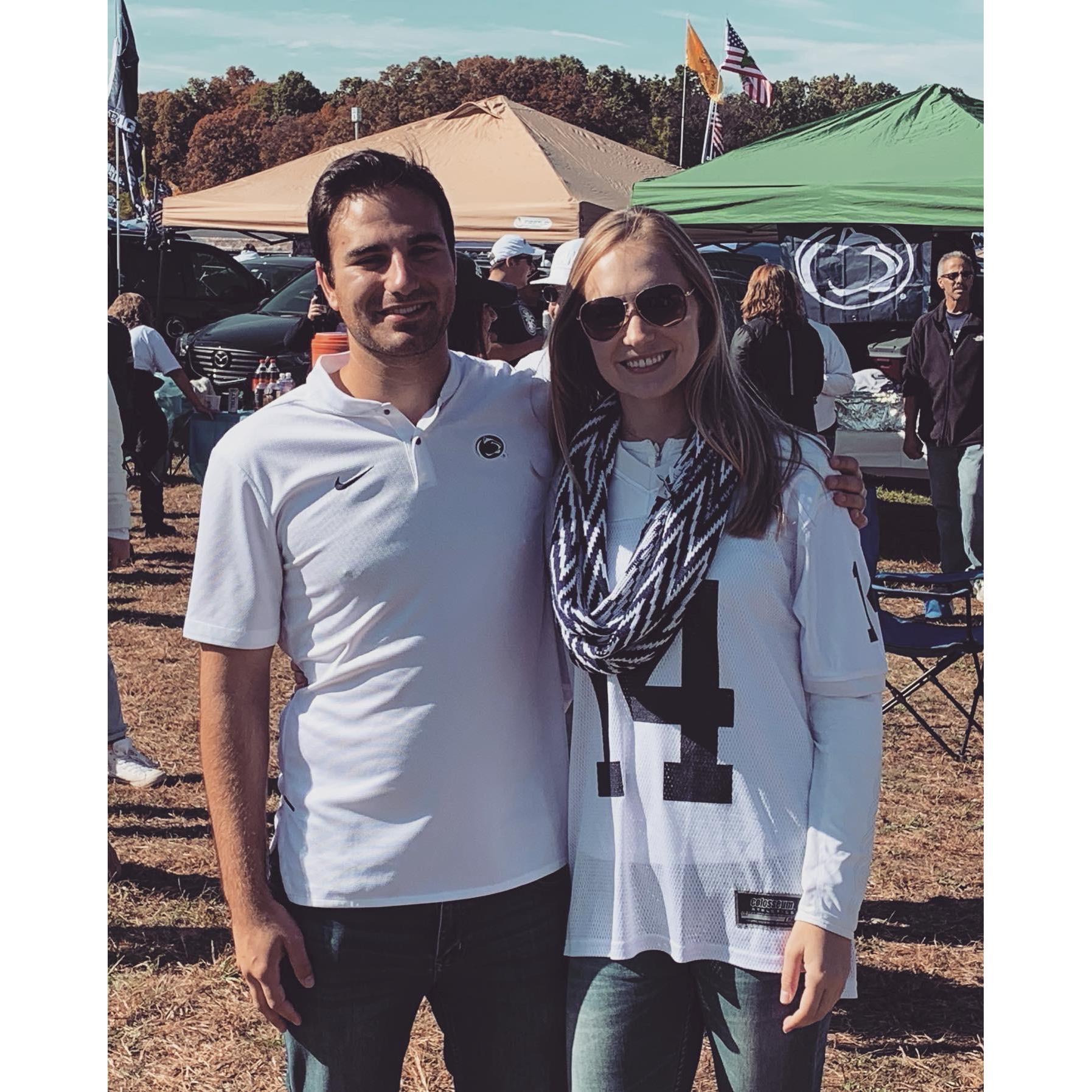 Cheering on penn state football as alumni